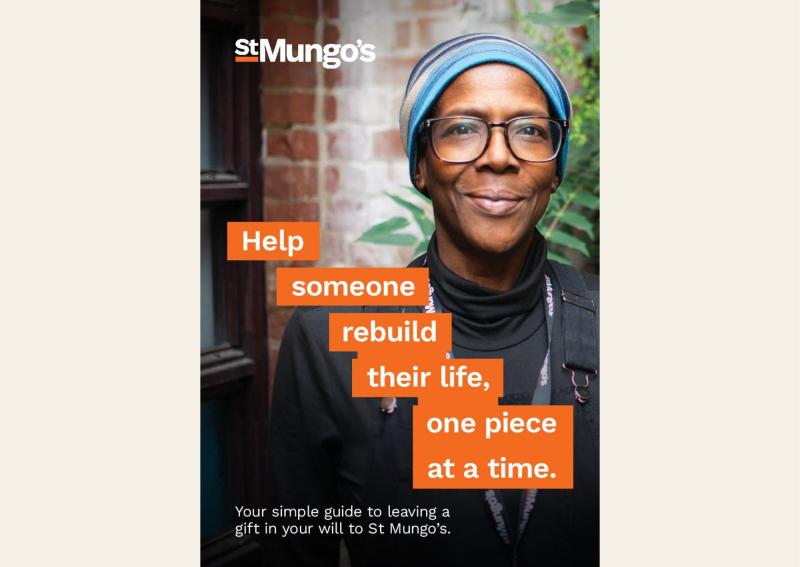 Magazine cover with a bold image and a text overlay in orange blocks.